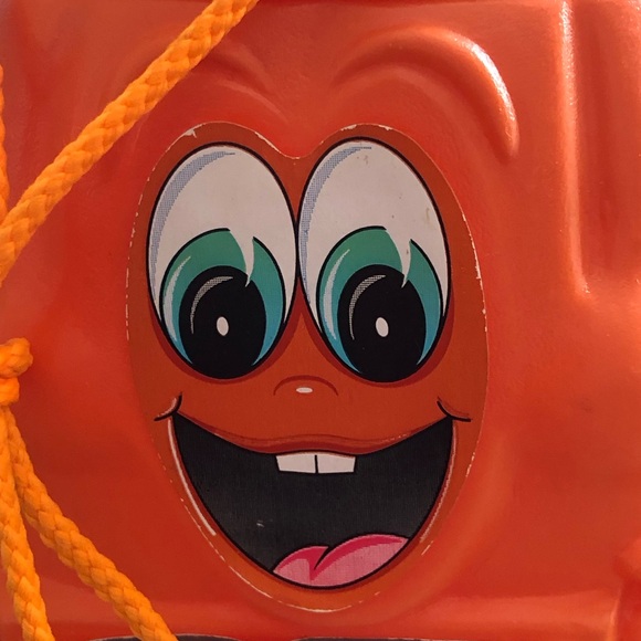 Vintage 1990 Advertisement Mars Milky Way Blow Mold Pumpkin Candy Pail Bucket - Picture 4 of 14